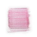 100Pcs Disposable Nail Sticks Double-End Nail Cuticle Pusher Remover Nail Care Stick Cleaning Stick for Fingernail Manicure Pedicure Tool (Pink)