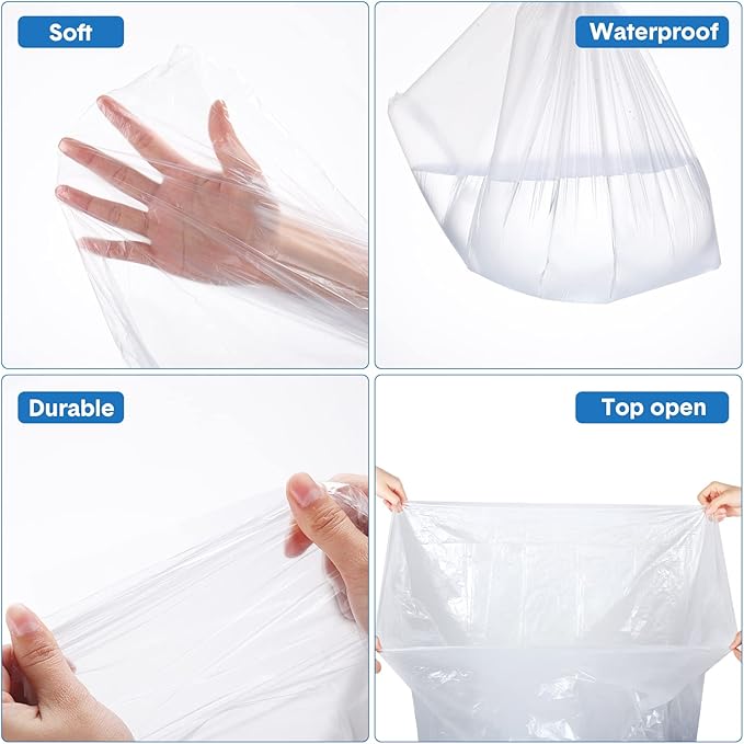 Mimorou 100 Pack Disposable Sauna Blanket Sauna Bag Liners Plastic Sheeting for Body Wrap 87 x 47 Inch Thicken Bag Infrared Blanket for Beauty Salon Spa Accessories