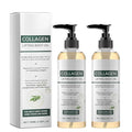 Collagen Lifting Body Oil after Shower, 2PCS Hydrating Collagen Oil, Moisturizing Anti Aging Silk Body Oils for Women & Men, Smooth & Anti Wrinkles, Lightweight Non-Greasy, 6.76 fl.oz