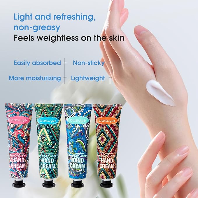 Hand Cream and Lip Balm Set, Hand Lotion and Chapstick Gift Set, 8 Pack Moisturizing Skin Care, Bulk Thank You Gifts, Party Favors for Women, Bridal Shower, Baby Shower, Christmas