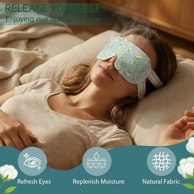 200 Pcs Steam Eye Masks for Dry Eyes Unscented Self Heated Steam Warm Eye Mask Heated Disposable Eyes Masks for Dark Circles, Puffy, Relief Stress, Fatigue Relaxation Gifts