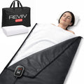 Portable Infrared Sauna Blanket for Home — True Carbon-Fiber Far Infrared, Low EMF, Insert Towel & Sauna Bag Included, | Full Body Detox, Muscle Recovery & Relaxation | 85–185°F