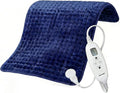 Electric Heating Pad, 2025 Upgraded Dual Mode Controller (Manual and auto Off Mode),Multiple Safety protections, Comfortable Soft, Machine Washable（20"x 24" Dark Blue）