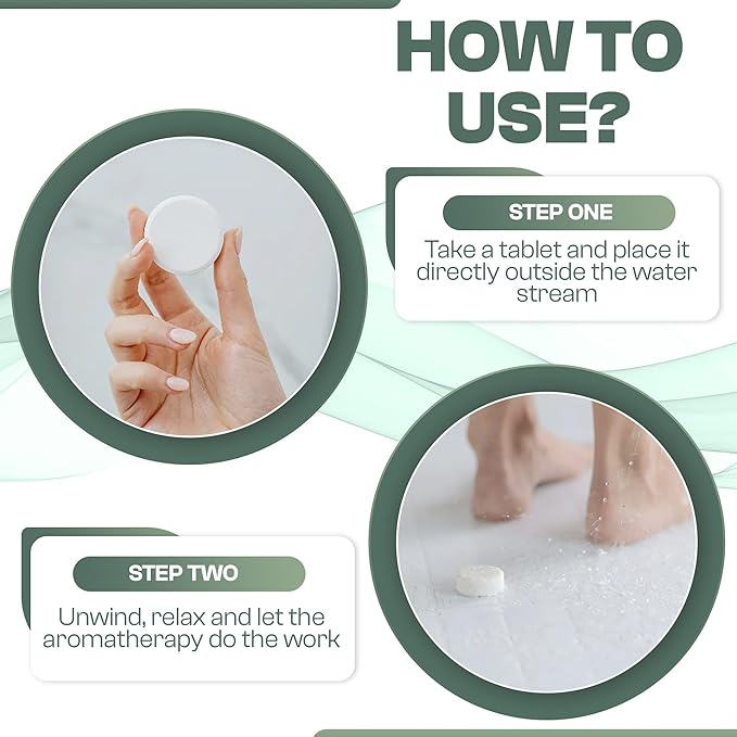 Shower Steamers 10-pk with Essential Oil Aromatherapy to Breathe Clear, Long Lasting Eucalyptus Scent, for Relaxation, Stress & Sinus Relief and Self Care. Great for Flu & Cold Season.