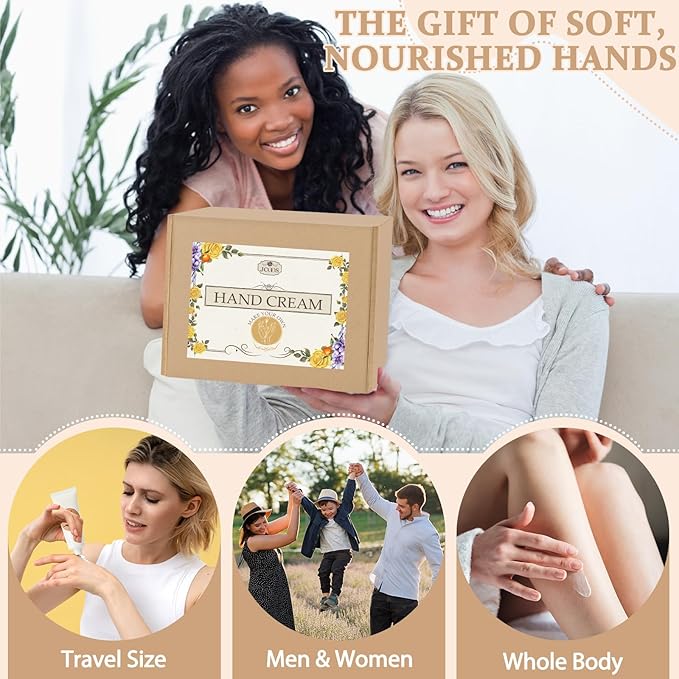 DIY Hand Cream Making Kit, JCOOS Handcream For Dry Hands, hand Lotion with Shea Butter, Almond Oil, Essential Oils Natural Whipped Shea Butter Body Butter Making Kit Valentine's Day gift for Women