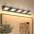 VOLISUN Modern 5-Light, 40-Inch Black Bathroom Vanity Light Fixtures Over Mirror, 5CCT Dimmable, Energy Efficient, ETL Certificated