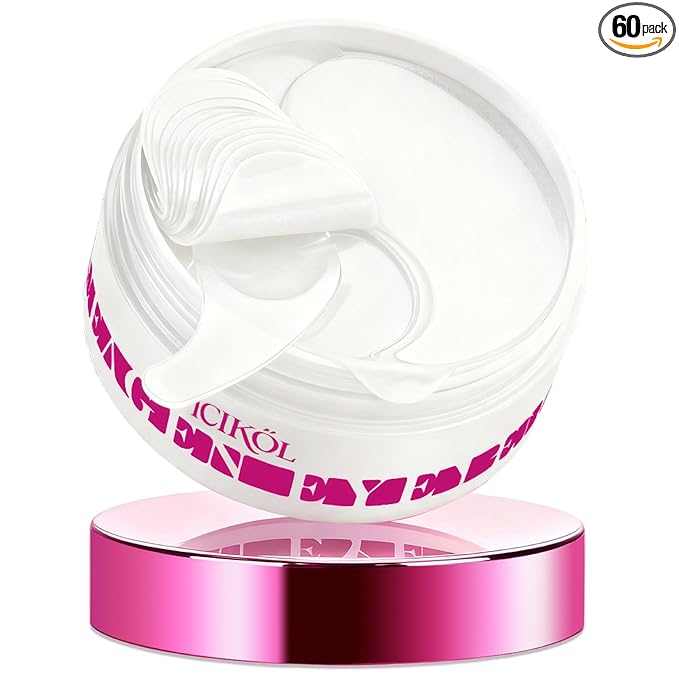 Under Eye Patches with Centella Collagen for Puffy Eyes and Dark Circles, Hydrogel Eye Patch with Hyaluronic Acid for Hydrating, Wrinkles, Women Travel Essentials & Self Skin Care Gifts 60PCS