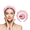 Spa Headband - Pink - Soft and Plush Material - One Size - Hair Accessory for Skincare, Makeup, Spa, Pool - Trendy Gift for Friends or Bridesmaid