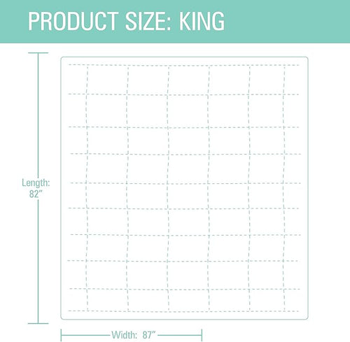 100% Cotton King Mattress Pad/Blanket, Also can be Used as Cover by ShieldLife, Cotton Blend Protection Mat for King Size Bed, Compatible with TheraMat Heated Mattress Pads, Made in Korea