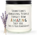 Craftique Gifts for Women, Birthday Gifts for Women- You're Amazing Candle- Friendship/Thank You/Inspirational Gift for Woman Her Friend Teacher Mom Girlfriend Sister Bestie Lavender