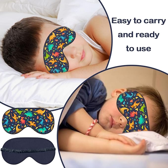 Sleep Eye Mask, Blackout Sleeping Mask for Kids Adult Children's Travel Eye Mask Eye Cover, Soft Smooth Lightweight Mulberry Silk,