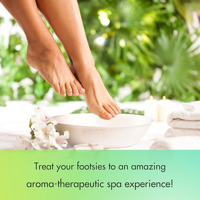 SPA REDI - Detox Foot Soak Fizz Tablets for Pedicure, Cucumber and Melon, 950 Count - Foot Bath with Tea Tree Oil, Aromatherapeutic, Draws Impurities, Softens, Replenishes and Moisturizes