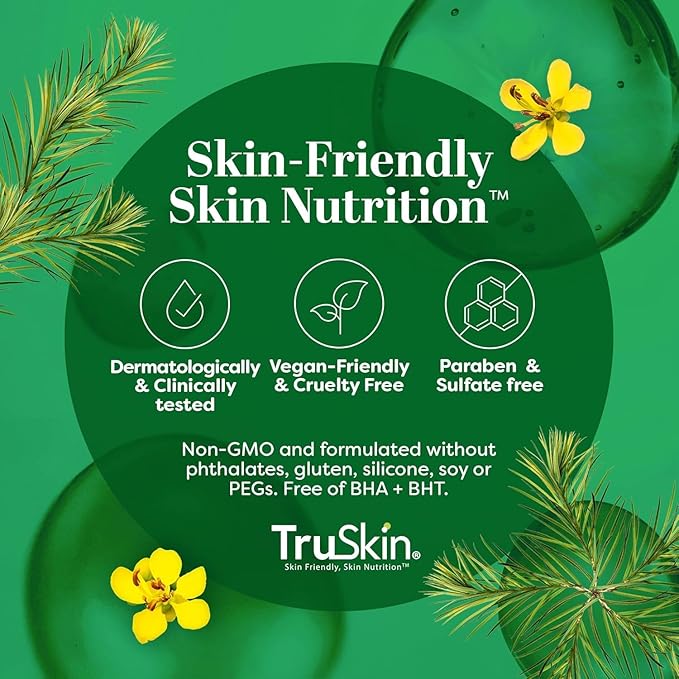 TruSkin Tea Tree Oil Acne Treatment Serum for Face - Salicylic Acid, Niacinamide, Vitamin C & Retinol - Clarifying Super Facial Serum for Acne-Prone Skin & Pores, 1 Fl Oz