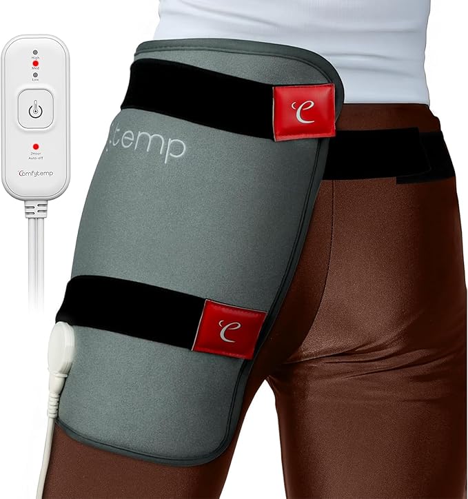 Comfytemp Hip Heating Pad, HSA Store Eligible Items，Birthday Christmas Gift for Mom Women Wife Men Dad, FSA Eligible Hip Brace for Lower Back Thigh Buttock Electric HSA Heat Pad Hot Relax (L/XL)