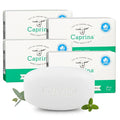 Caprina Goat Milk Bar Soap, EUCALYPTUS MINT, 5 oz (141 g), Natural Hand & Body Soap Bars, Moisturizing Bath Soap for Sensitive Skin with Vitamins B2 & B3, Eucalyptus Mint, 5 oz, 4-PACK