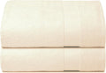 Belizzi Home Premium Cotton Oversized 2 Pack Bath Sheet 35x70-100% Pure Cotton - Ideal for Everyday use - Ultra Soft & Highly Absorbent - Machine Washable - Ivory