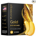 PLANTIFIQUE 24K Gold Eye Patches for Puffy Eyes | 30 Pairs | Gifts | Under Eye Masks for Dark Circles | Puffiness Eye Gels | Eye Mask Skincare