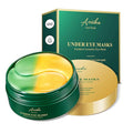 Gold Cucumber Under Eye Patches - 60 Pairs Hydrogel Eye Mask for Dark Circles & Wrinkles with Collagen, Hyaluronic Acid & Castor Oil, Hydrating & Smoothing Treatment - Gift Set for Men & Women