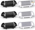 6 Pack Replacement Roller Refill Heads for Electric Foot Callus Remover, Electric Pedicure Tools Refill Heads with Extra, Regular, Fine Coarse 2 Each, Foot File Refill Roller