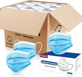 DR.MOXA 1000 Pack Disposable Medical Face Masks Breathable(10 Boxes, 100pcs/Box) 3 Ply Masks for Protection Blue
