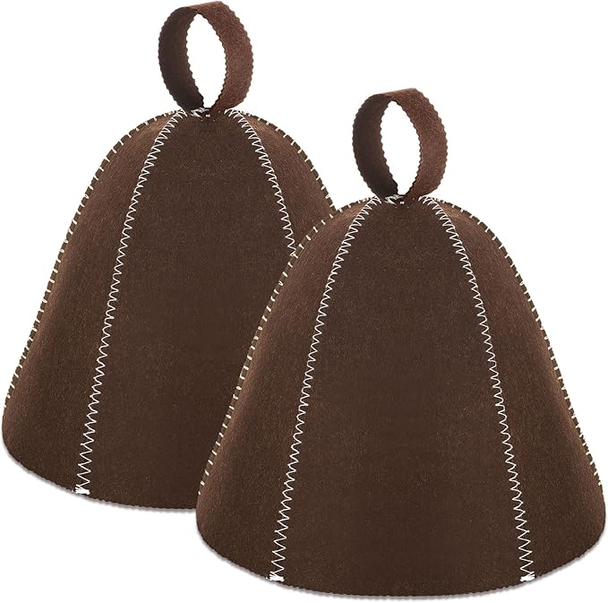 JaGely Sauna Hat for Men Women Sauna Hat Vaporarium Cap Russian Banya Cap for Bath House Accessories