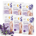 Epielle Relaxing Foot Mask 6 Pairs, Soften and Restore with Melatonin & Lavender Extract, Deep Moisturizing Socks for Dry, Cracked Feet, Self Care Gifts for Women, Spa Kit, Mothers Day Gifts