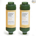 VOESH Vitamin C Shower Filter Duo, Citrus Crush, Shower Aromatherapy, Water Purifier, Water Softener, Vegan Probiotics, Spa Shower Head, Water Filter, Shower Self-Care