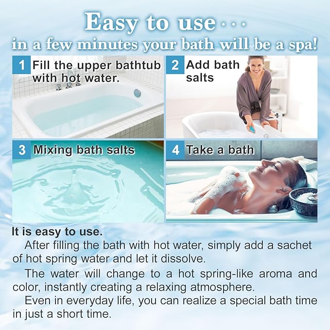 Yunohana Japanese Hot Spring Bath Salts, 100% Natural Mineral Bath Powder from Okuhida Onsen, No Chemicals, 250g
