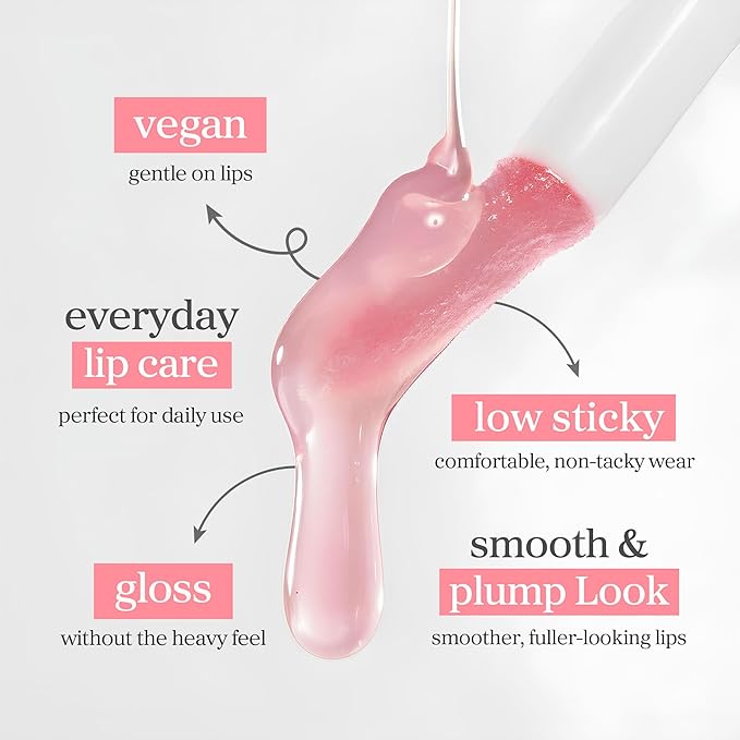 NOONI Korean Lip Oil - Applepeony | Long-Lasting, Moisturizing, Plumping, Revitalizing for Dry Lips, Waterproof, No Peel Off, Hydrating Lip Stain, Stocking Stuffers, Cute Stuff, 0.12 FL Oz