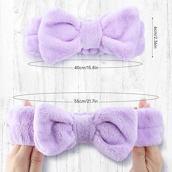 WSYUB Spa Headband, 8Pcs Makeup headband,Headband for Washing Face, Shower Skin Care Fluffy Stocking Stuffer for Woman Girl Teens Slumber Party Supplies