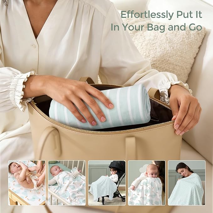 Momcozy Baby Towel with Hooded - Ultra Soft & Absorbent Large Bath Towel Set for Comfort & Gentle on Baby's Skin - Shower Gift & Bath Essential & Baby Registry Search for Newborn,Infant,Toddler,Kids