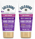 Gold Bond Age Renew Crepe Corrector Hand Cream, Replenishing & Smoothing Formula, 3 oz. (Pack of 2)