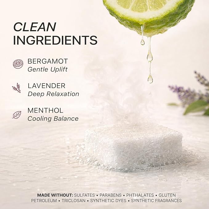 Lavender Shower Steamers Aromatherapy – USA Made with Bergamot Essential Oil, Mothers Day Gifts for Mom, Relaxation Gifts for Women & Men, Self Care Spa Day Essentials, Stress Relief & Relaxing Gifts