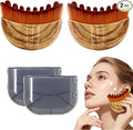 Lymphatic Contour Face Brush(2-PCS),Super Soft Manual Lymphatic Drainage Massager for Sculpting, Relieve Fatigue & Reduce Puffiness, with Portable Case Suitable for Facial Cleansing and Massage