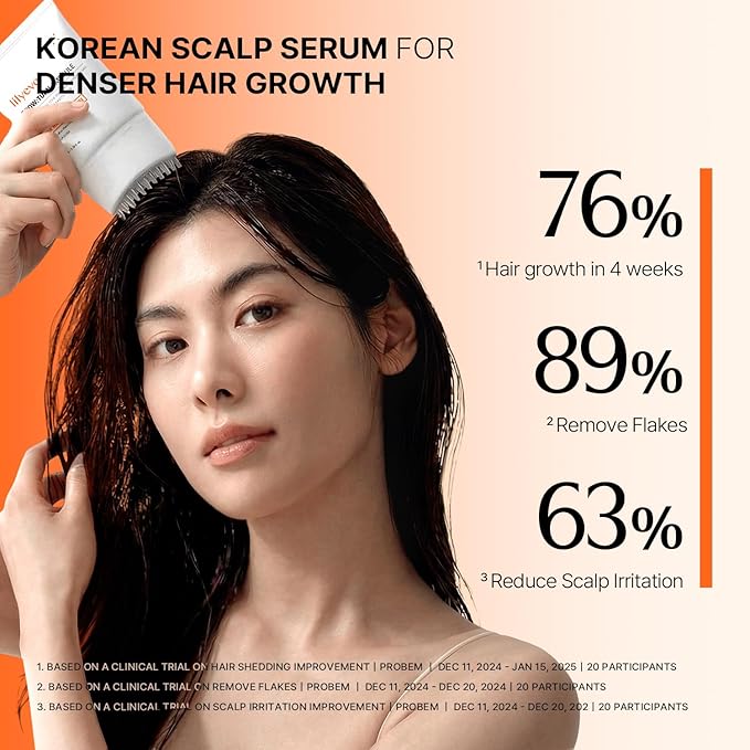 lilyeve GROWTURN Hair Growth Serum with Built-in Brush, Heartleaf-Derived Exosomes to Revitalize, Korean Hair Care, 3.38 fl. oz. (Pack of 4)
