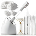 Pjordo Facial Steamer Spa Kit, Nano Ionic Face Steamer for Deep Cleaning Unclogs Pores, Warm Mist Humidifier Steamer for Face Home Sauna SPA, Self Care Gifts for Women