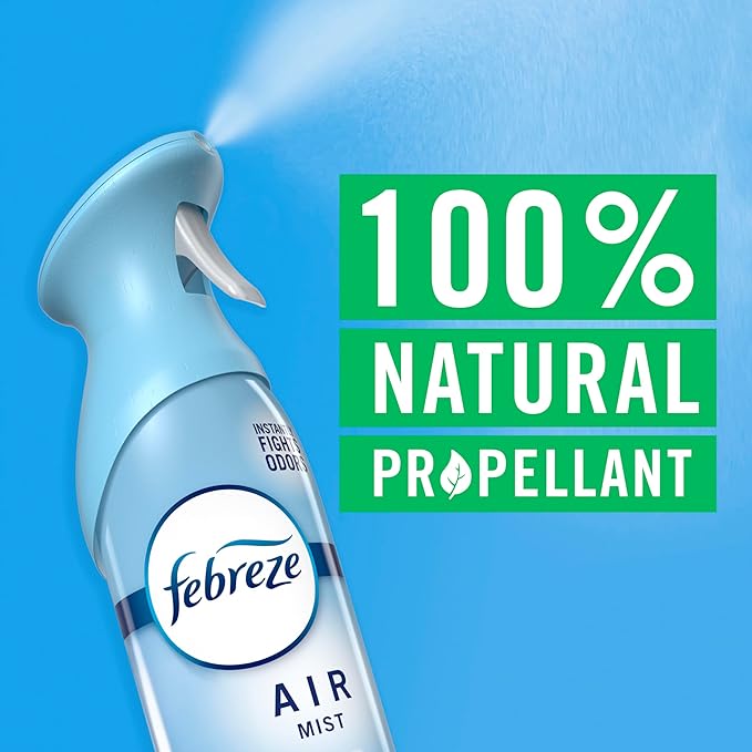 Febreze Air Mist, Air Freshener Spray, Odor Fighting Room Spray, Deodorizer for Home Bathroom Kitchen Office Apartment Dorm Room Classroom, Tropical Blend, 8.1oz, 2ct