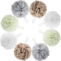8 Small Mesh Pouf Bath Sponge - Mesh Loofah Body Exfoliating Shower Ball Shower Sponge