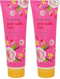 Bodycology Shea Butter Body Cream, Pink Vanilla Wish, 8 oz (Pack of 2)