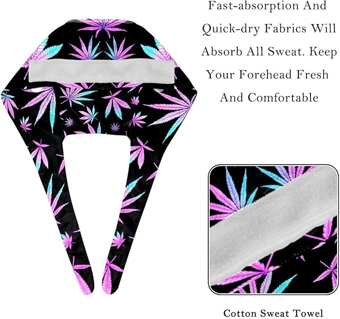 Women's Working Caps with Scrunchies Tarot Pattern Background Lace-Up Hat Unisex Hair Covers One Size
