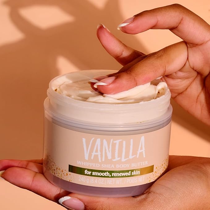 Tree Hut Vanilla Whipped Shea Body Butter, Mothers Day Gifts, Long-Lasting Hydration for Soft, Smooth Skin, Nourishing Essential Body Care, Lightweight Moisturizer, 8.4 fl oz