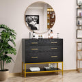 OmySalon Salon Stations for Hair Stylist, Barber Station with Mirror, 3 Drawers, Shelf & Tool Holders, Hair Storage Cabinet Organizer Table for Beauty Spa, Black