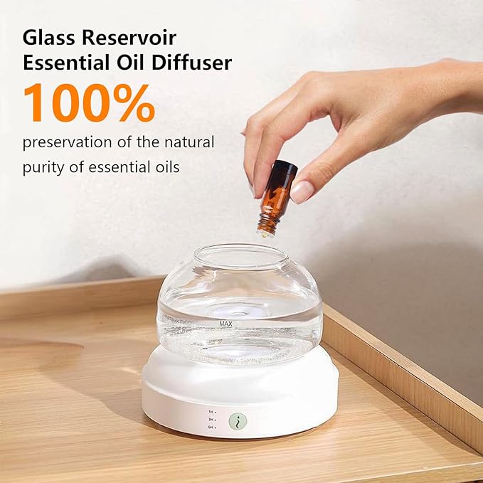 SOICARE Diffuser,USB Plug-in Car Portable Aromatherapy Diffuser,Essential Oils for Diffusers with 7 Colors Lights 2 Switch Mode Waterless Auto Off for Car Home Office Room (One Button Control)