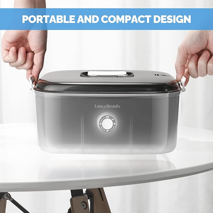 EASYINBEAUTY Hot Towel Warmer for Facials, Holds 16 Small Towels, 5L Towel Steamer with Quickly Heating in 1-5 Mins, Auto Off Timer Portable Towel Warmers for Spa, Barber, Manicures, Massage