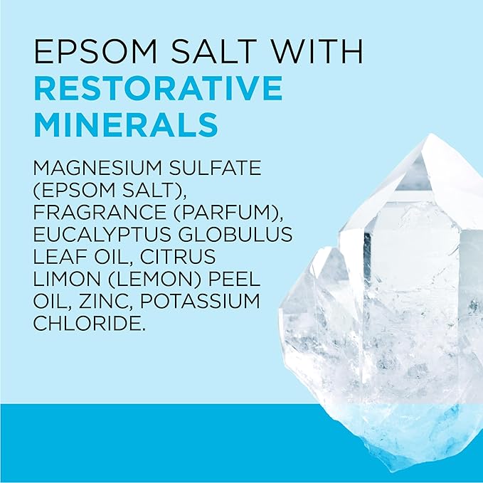Dr Teal's Pure Epsom Salt,Restorative Minerals with Magnesium,Potassium & Zinc,3 lbs,(Pack of 2)