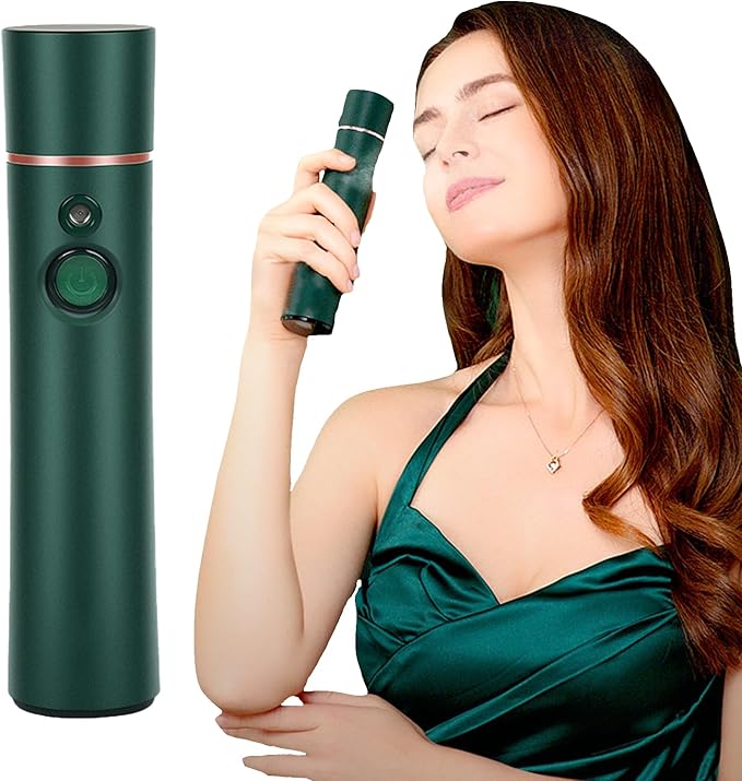 Elitzia Oxygen Facial Machine Oxygen Injection Skin Care Spa Nano Facial Mister Hydration Anti Aging Nourishing Handheld Atomizer Face Care Improve Absorption Portable Mist Sprayer Women 1PCS ETKD88SA