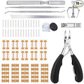Professional Ingrown Toenail Correction Kit - Stainless Steel Ingrown Toenail Clippers, Correction Patches, Lifter & Tools for Ingrown Toenail Treatment, Home Pedicure Solution