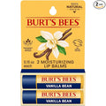 Burt's Bees Lip Balm - Vanilla Bean, Lip Moisturizer With Responsibly Sourced Beeswax, Tint-Free, Natural Origin Conditioning Treatment, 2 Tubes, 0.15 oz.