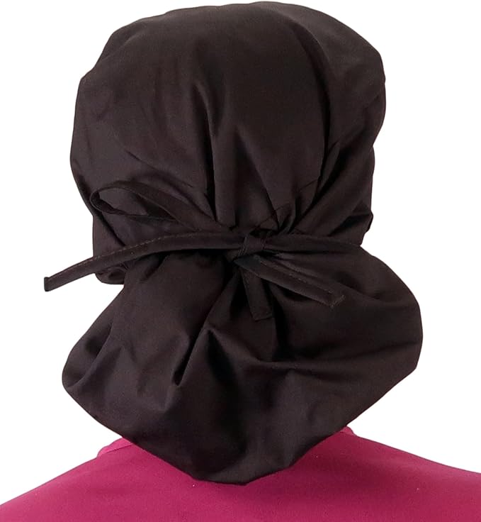 Sparkling EARTH Big Hair Ponytail Classic Surgical Style Scrub Working Cap - Made in The USA!!!