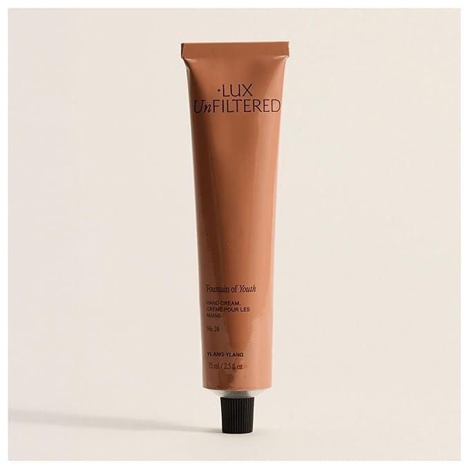 '+ Lux Unfiltered N°24 Fountain of Youth Age Defying Hand Cream for Women & Men - Moisturizing Hand Cream for Dry Cracked Hands - Lightweight & Fast-Absorbing - Vegan & Cruelty Free - Ylang Ylang
